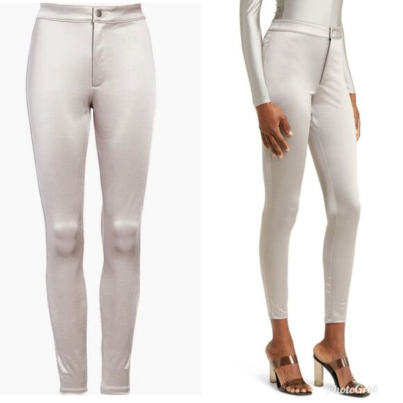 Revolve SKIMS Disco Pants in Gray Silver - Picture 2 of 12